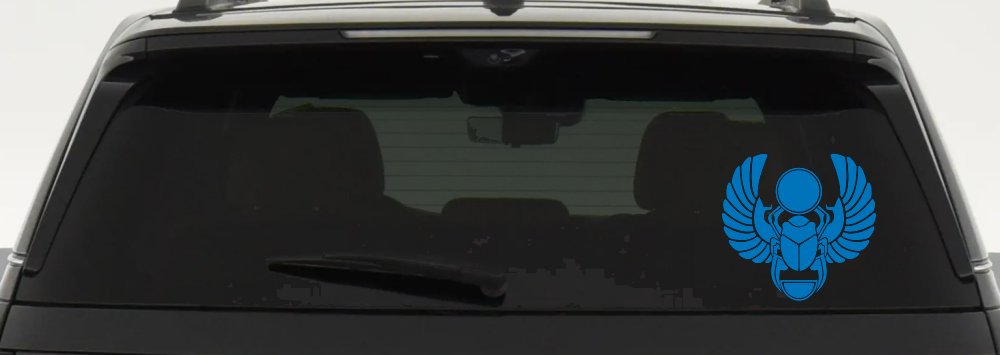 Egyptian Scarab Beetle Car or Truck Window Decal Sticker