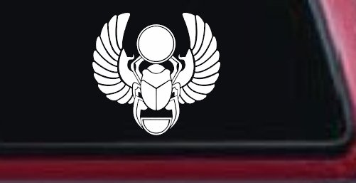 Egyptian Scarab Beetle Car or Truck Window Decal Sticker