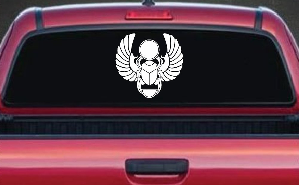 Egyptian Scarab Beetle Car or Truck Window Decal Sticker