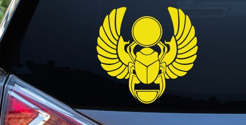 Egyptian Scarab Beetle Car or Truck Window Decal Sticker