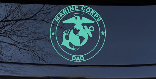 Marine Corps Dad Seal and Logo Military Car or Truck Window Decal Sticker