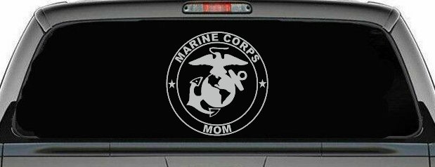 Marine Corps Mom Seal Military Car or Truck Window Decal Sticker