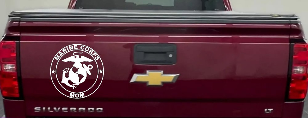 Marine Corps Mom Seal Military Car or Truck Window Decal Sticker
