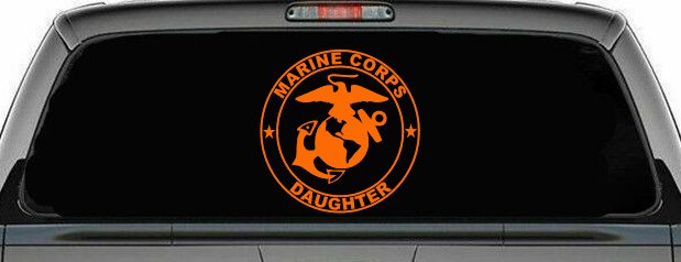 Marine Corps Daughter Seal Military Car or Truck Window Decal Sticker