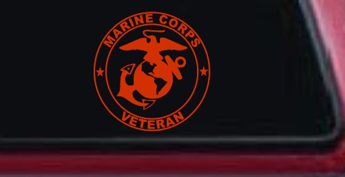Marine Corps Veteran Seal Military Car or Truck Window Decal Sticker