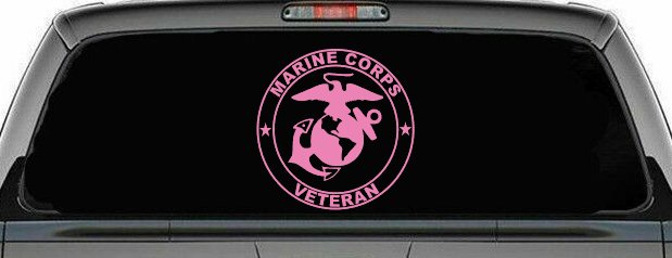 Marine Corps Veteran Seal Military Car or Truck Window Decal Sticker