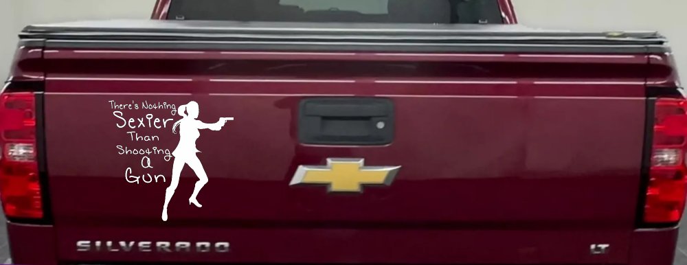 Theres Nothing Sexier Than Shooting A Gun Guns Car or Truck Window Decal Sticker