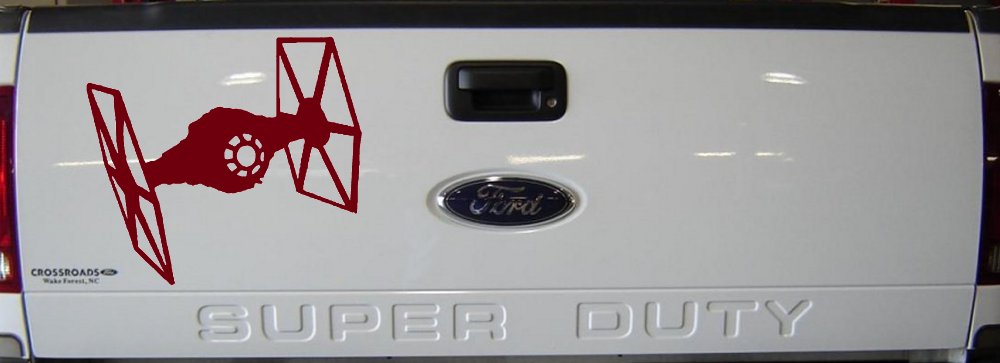 Tie Fighter Sci Fi Car or Truck Window Decal Sticker