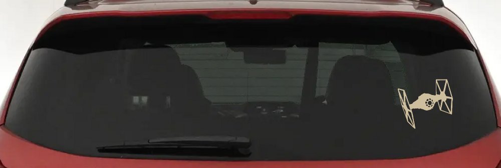 Tie Fighter Sci Fi Car or Truck Window Decal Sticker