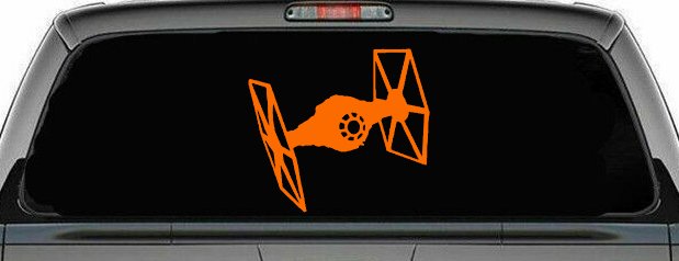 Tie Fighter Sci Fi Car or Truck Window Decal Sticker