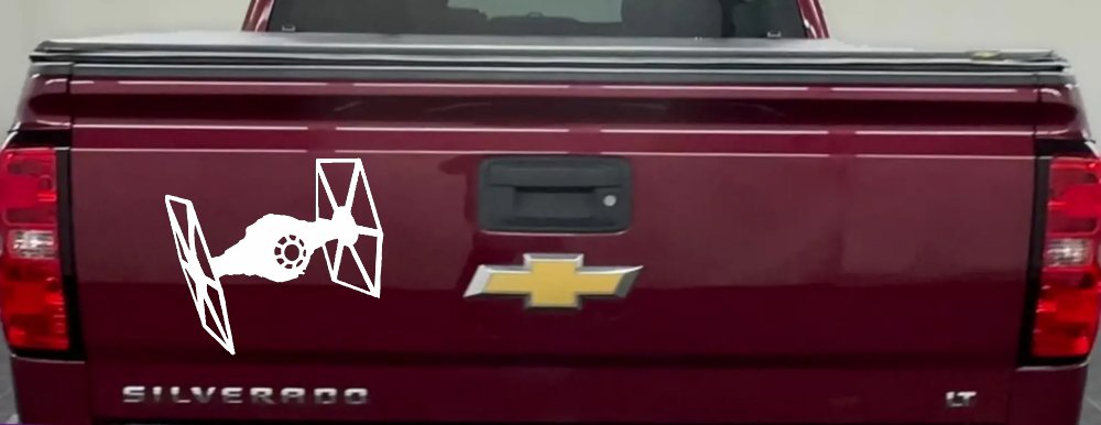 Tie Fighter Sci Fi Car or Truck Window Decal Sticker