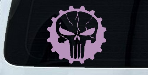 Punisher Skull Gear Car or Truck Window Decal Sticker