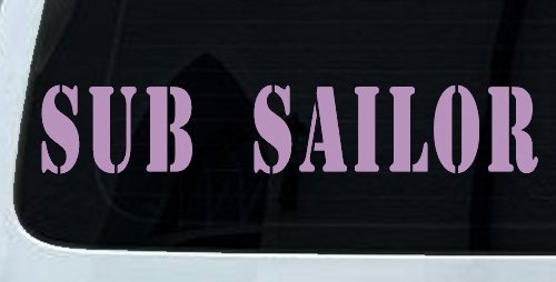 Sub Sailor Military Car or Truck Window Decal Sticker (Lilac)
