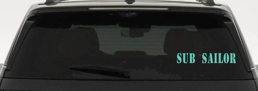Sub Sailor Military Car or Truck Window Decal Sticker