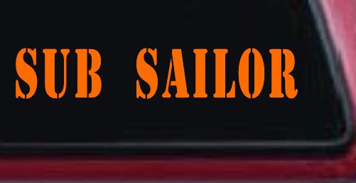 Sub Sailor Military Car or Truck Window Decal Sticker