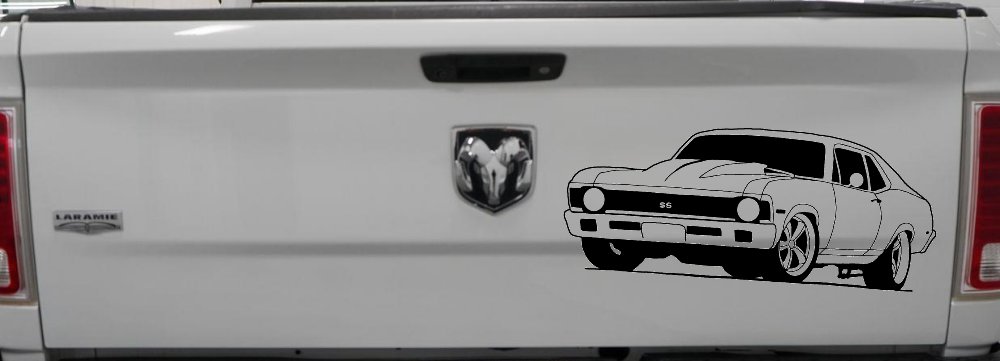 Chevy Nova Car or Truck Window Decal Sticker