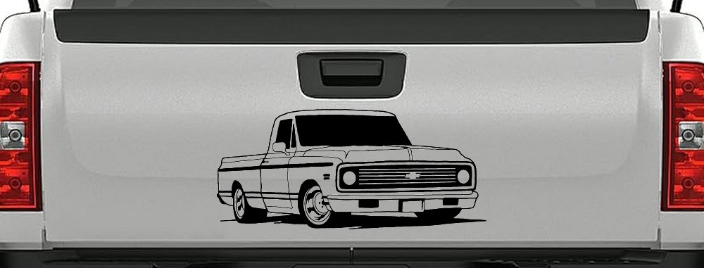 Classic Chevrolet C10 Truck Garage Decals Car or Truck Window Decal Sticker