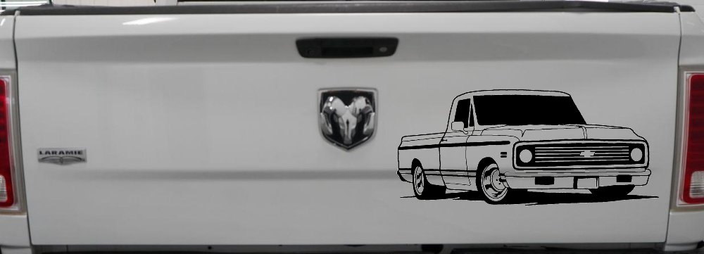 Classic Chevrolet C10 Truck Garage Decals Car or Truck Window Decal Sticker