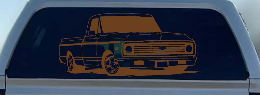 Classic Chevrolet C10 Truck Garage Decals Car or Truck Window Decal Sticker