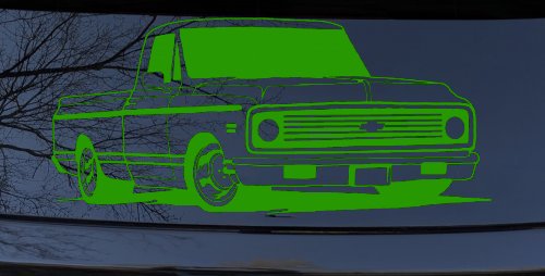 Classic Chevrolet C10 Truck Garage Decals Car or Truck Window Decal Sticker