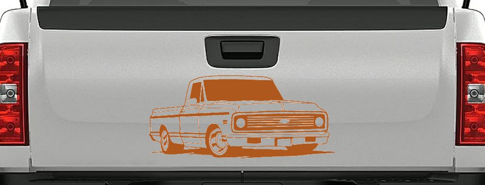 Classic Chevrolet C10 Truck Garage Decals Car or Truck Window Decal Sticker