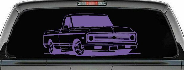 Classic Chevrolet C10 Truck Garage Decals Car or Truck Window Decal Sticker