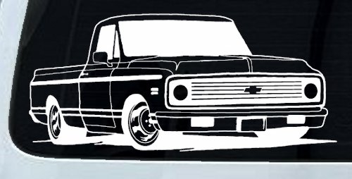 Classic Chevrolet C10 Truck Garage Decals Car or Truck Window Decal Sticker