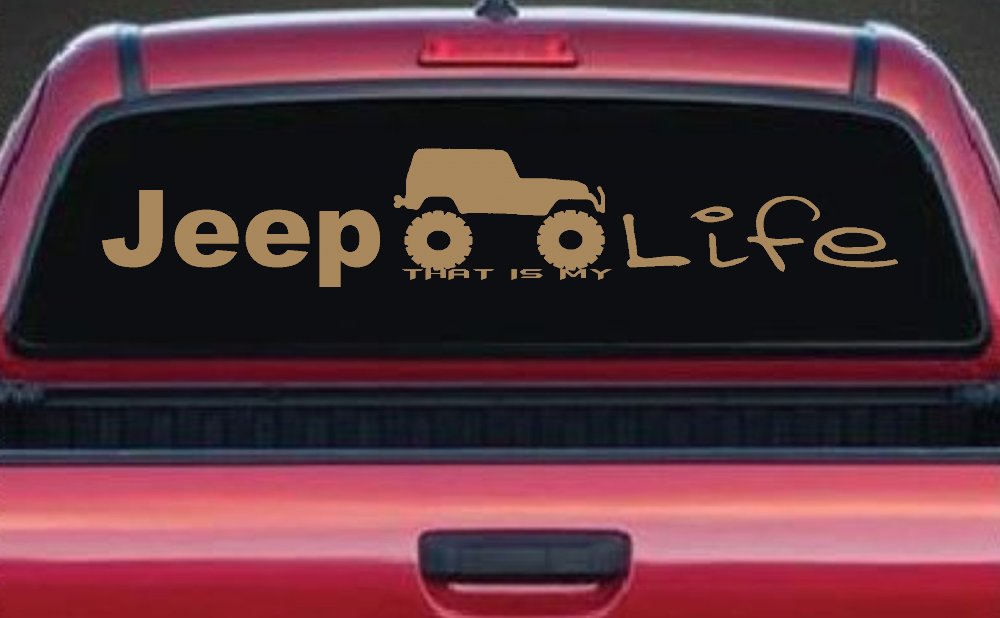 Jeep Thats My Life Off Road Car or Truck Window Decal Sticker