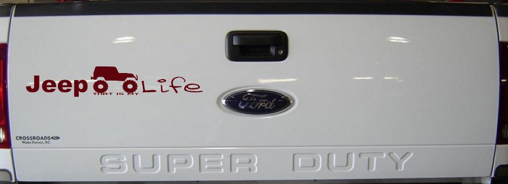 Jeep Thats My Life Off Road Car or Truck Window Vinyl Decal Sticker (Purple Red)