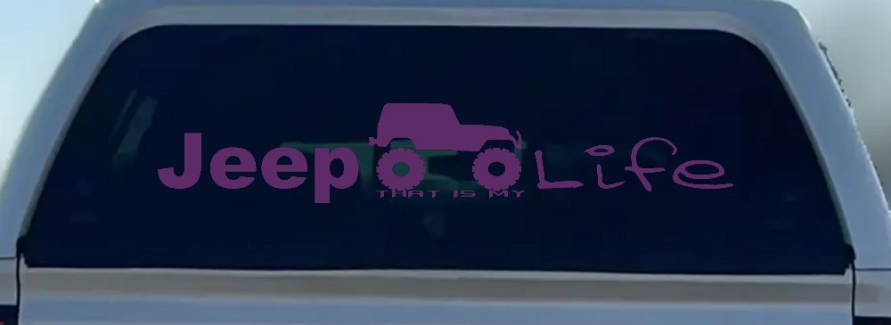 Jeep Thats My Life Off Road Car or Truck Window Decal Sticker
