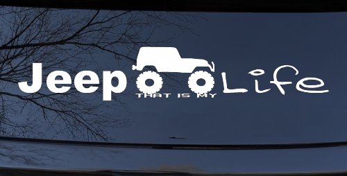 Jeep Thats My Life Off Road Car or Truck Window Decal Sticker