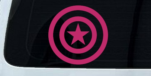 Captain America Shield Sci Fi Car or Truck Window Decal Sticker