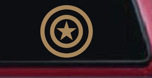 Captain America Shield Sci Fi Car or Truck Window Decal Sticker