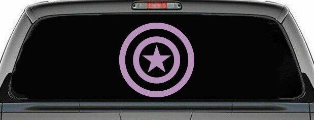 Captain America Shield Sci Fi Car or Truck Window Decal Sticker