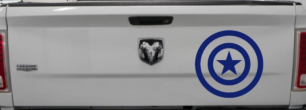 Captain America Shield Sci Fi Car or Truck Window Decal Sticker