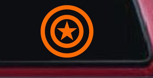 Captain America Shield Sci Fi Car or Truck Window Decal Sticker