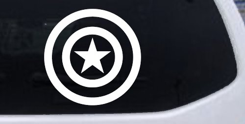 Captain America Shield Sci Fi Car or Truck Window Decal Sticker