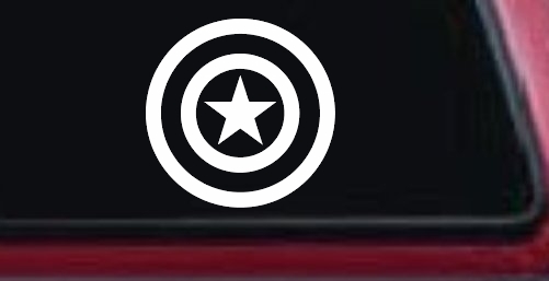 Captain America Shield Sci Fi Car or Truck Window Decal Sticker