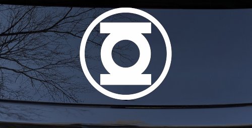 Green Lantern Sci Fi Car or Truck Window Vinyl Decal Sticker (White)