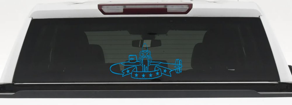 SSBN Deterrent Patrol Insignia Military Car or Truck Window Decal Sticker
