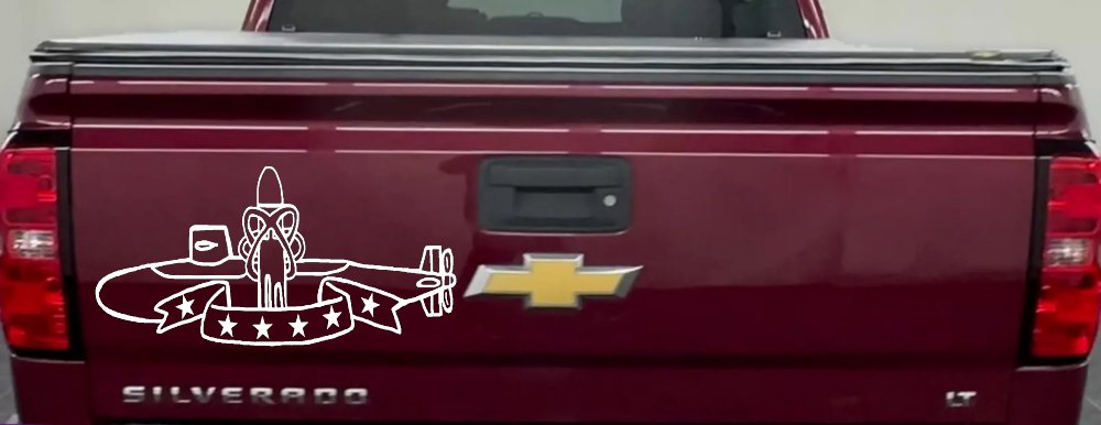 SSBN Deterrent Patrol Insignia Military Car or Truck Window Decal Sticker