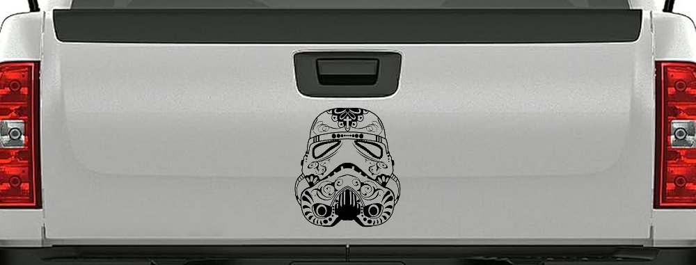 Storm Trooper Sugar Skull Sci Fi Car or Truck Window Decal Sticker