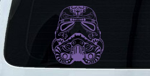 Storm Trooper Sugar Skull Sci Fi Car or Truck Window Decal Sticker