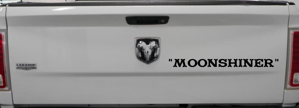 Moonshiner Country Car or Truck Window Decal Sticker (Black)