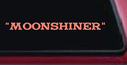 Moonshiner Country Car or Truck Window Decal Sticker