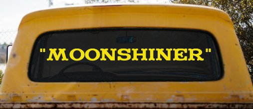 Moonshiner Country Car or Truck Window Decal Sticker