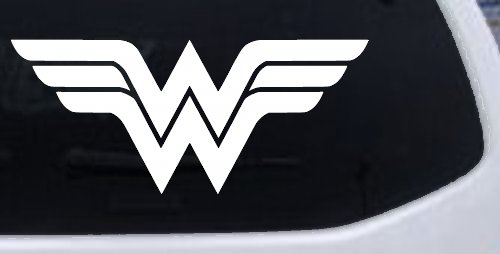 Wonder Woman Sci Fi Car or Truck Window Decal Sticker (White)