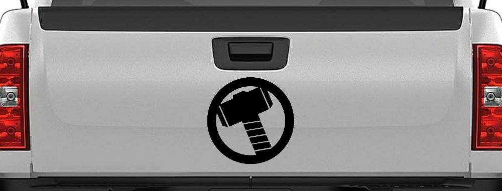 Thor Hammer Sci Fi Car or Truck Window Decal Sticker