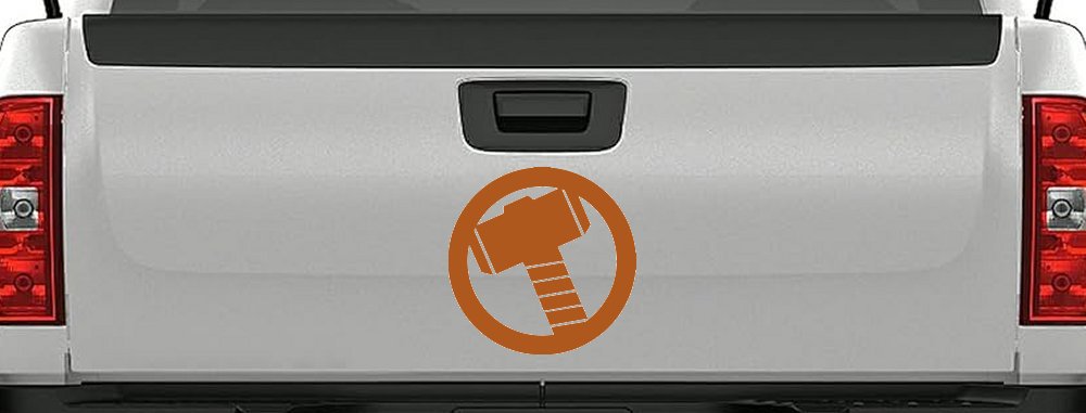 Thor Hammer Sci Fi Car or Truck Window Decal Sticker