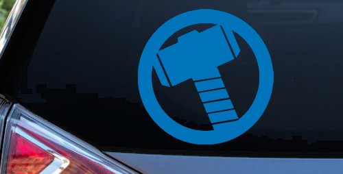 Thor Hammer Sci Fi Car or Truck Window Decal Sticker